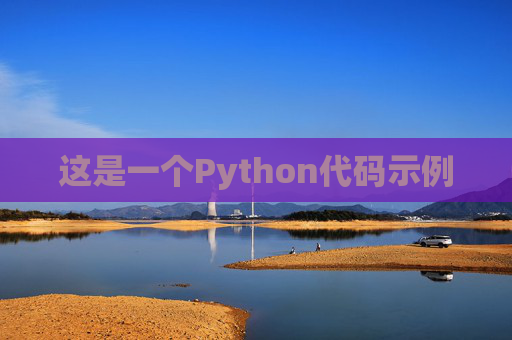 这是一个Python代码示例